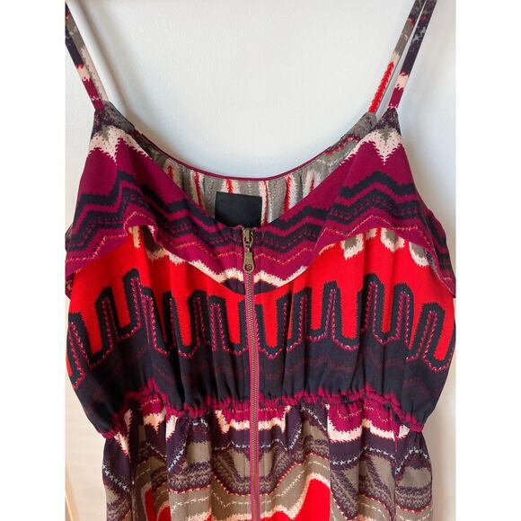 Dolce Vita 100% Silk Exposed Zipper Front Mini Dress, S - Picture 4 of 10